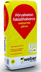 Weber Pórusbeton vékonyágyas falazóhabarcs P804